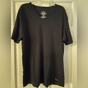 Black Calvin Klein V neck T-shirt size Large